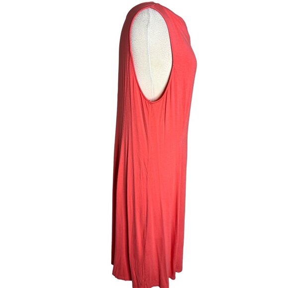 Linea by Louis Dell’ Olio Women’s XL Midi Shift Dress pull over stretch - Picture 7 of 12